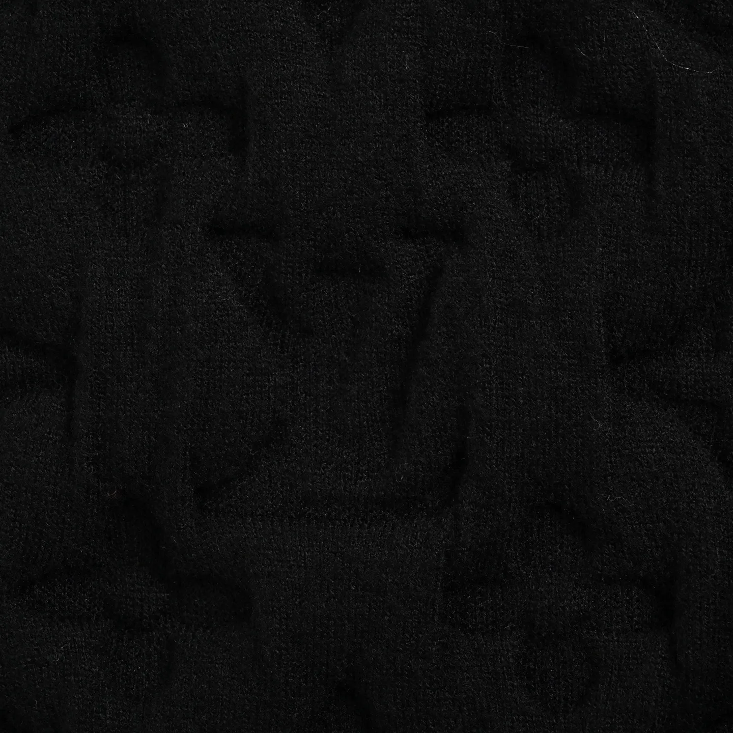 Louis Vuitton/Louis Vuitton old flower embossed wool knitted bomber jacket